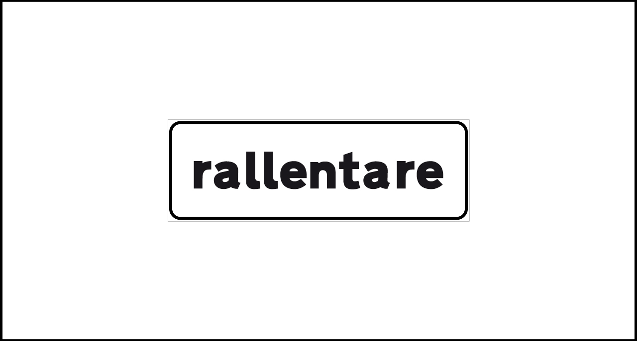 Mod. II 987 – Rallentare