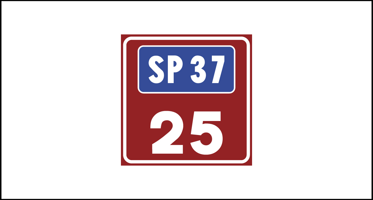 Fig. II 966 – Numerazione dei cavalcavia sulle strade provinciali